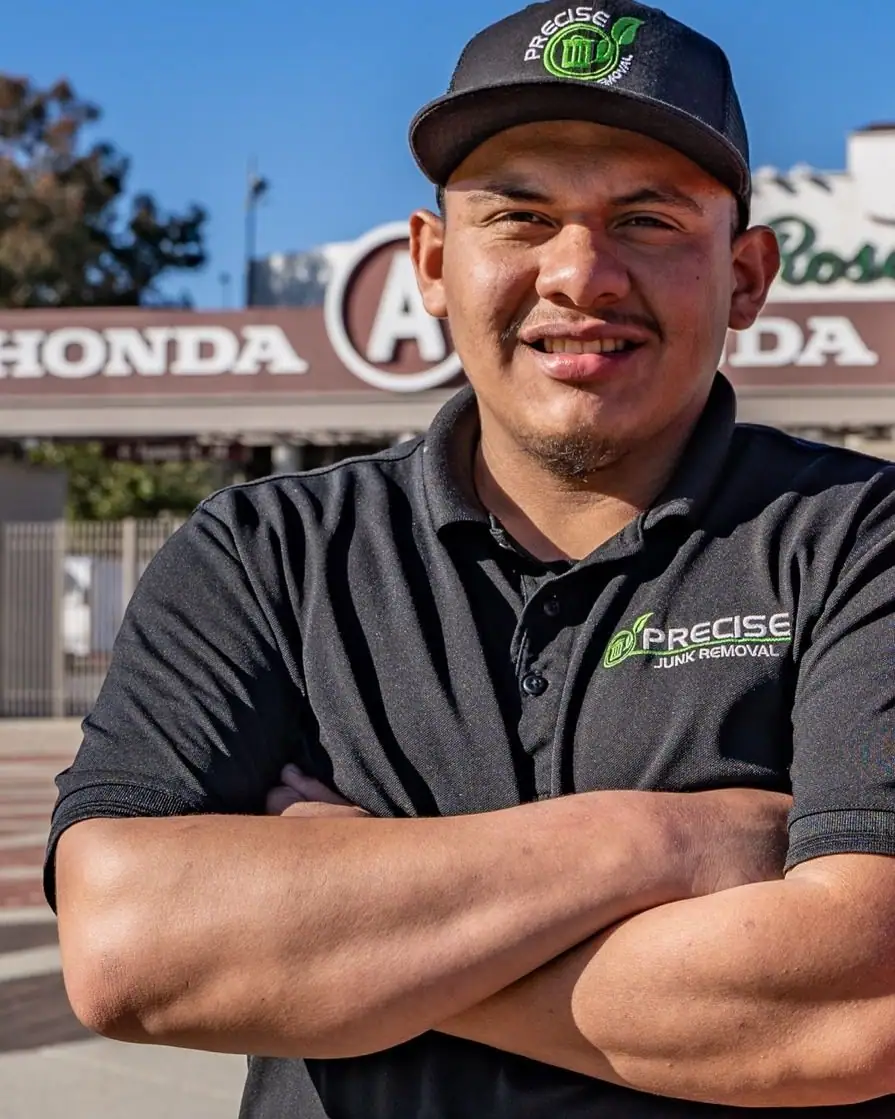 Angel Urias, owner of Precise Junk Removal