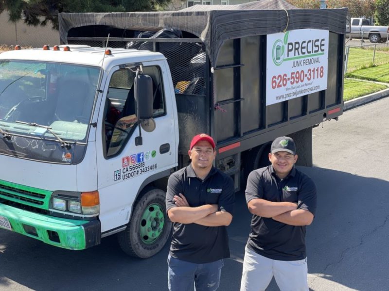 Precise Junk Removal team ready to cleanout office space